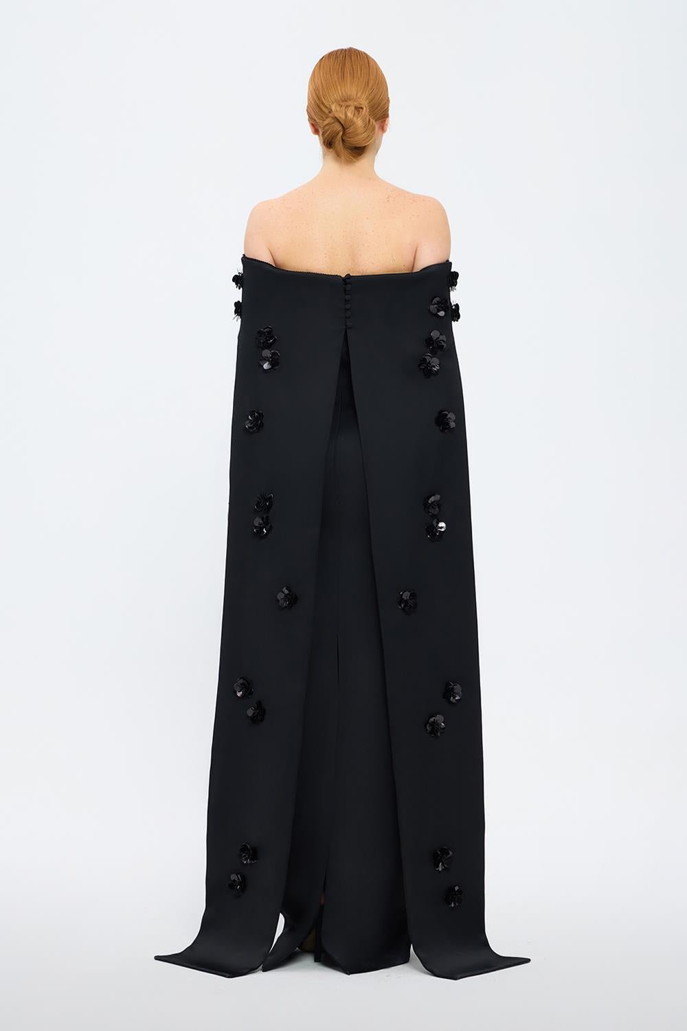 Straplez Yaka Uzun Abiye Elbise - 1026C