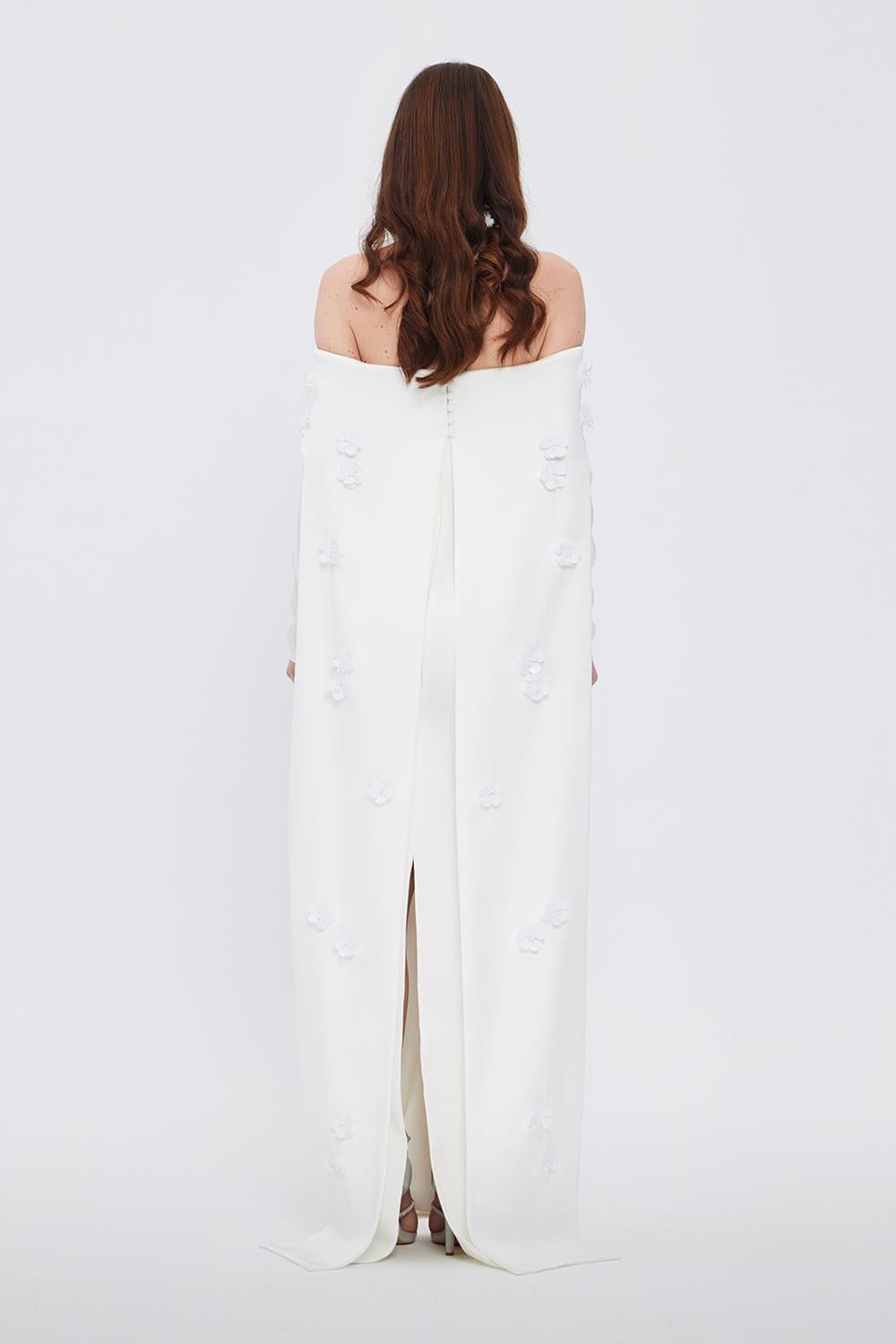 Straplez Yaka Uzun Abiye Elbise - 1026C