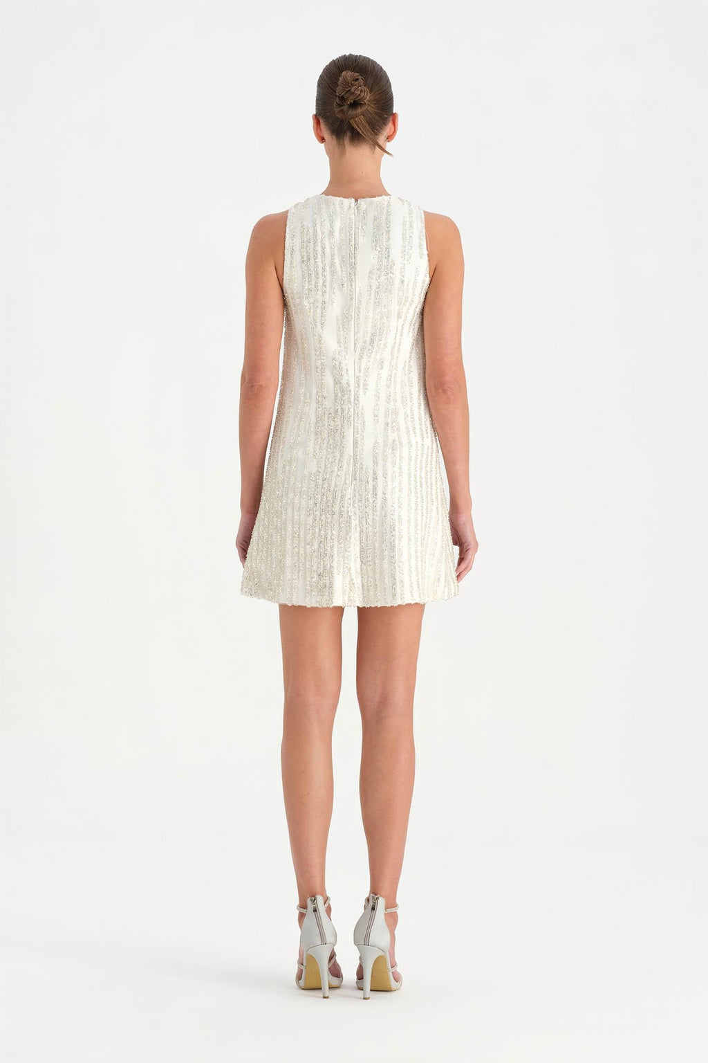 Crystal-Embellished Mini Evening Dress - 26069C