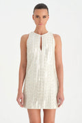 Crystal-Embellished Mini Evening Dress - 26069C