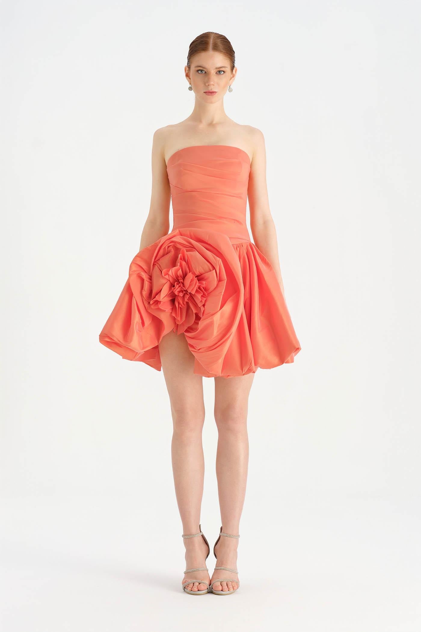 Floral Mini Evening Dress - 26004C