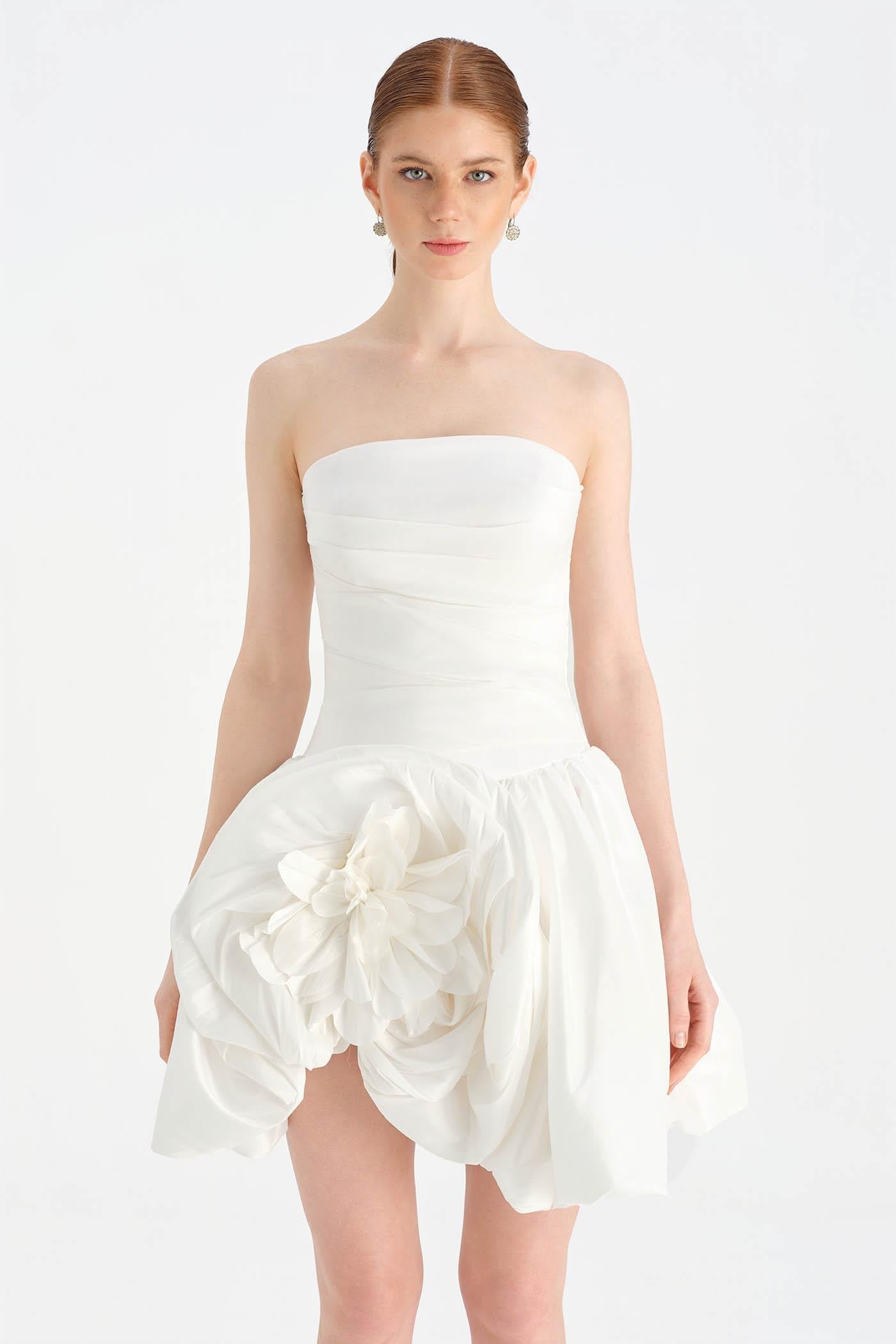 Floral Mini Evening Dress - 26004C