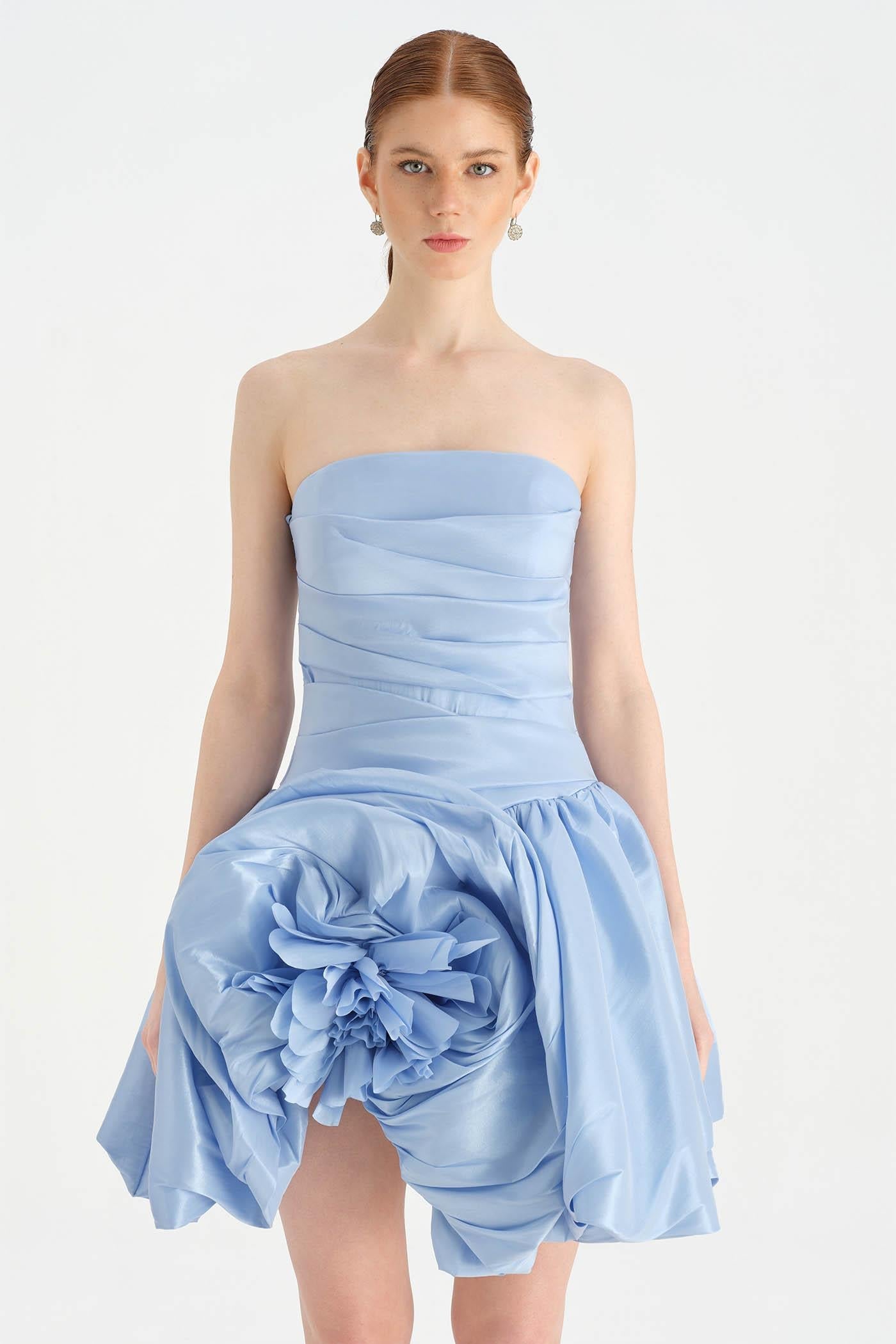 Floral Mini Evening Dress - 26004C