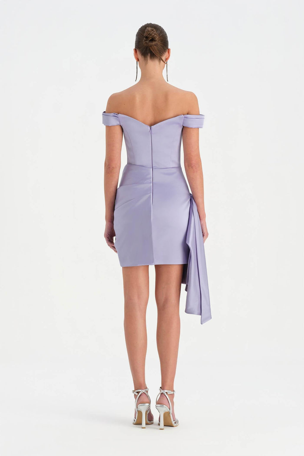 Off-Shoulder Draped Evening Dress - 26018C