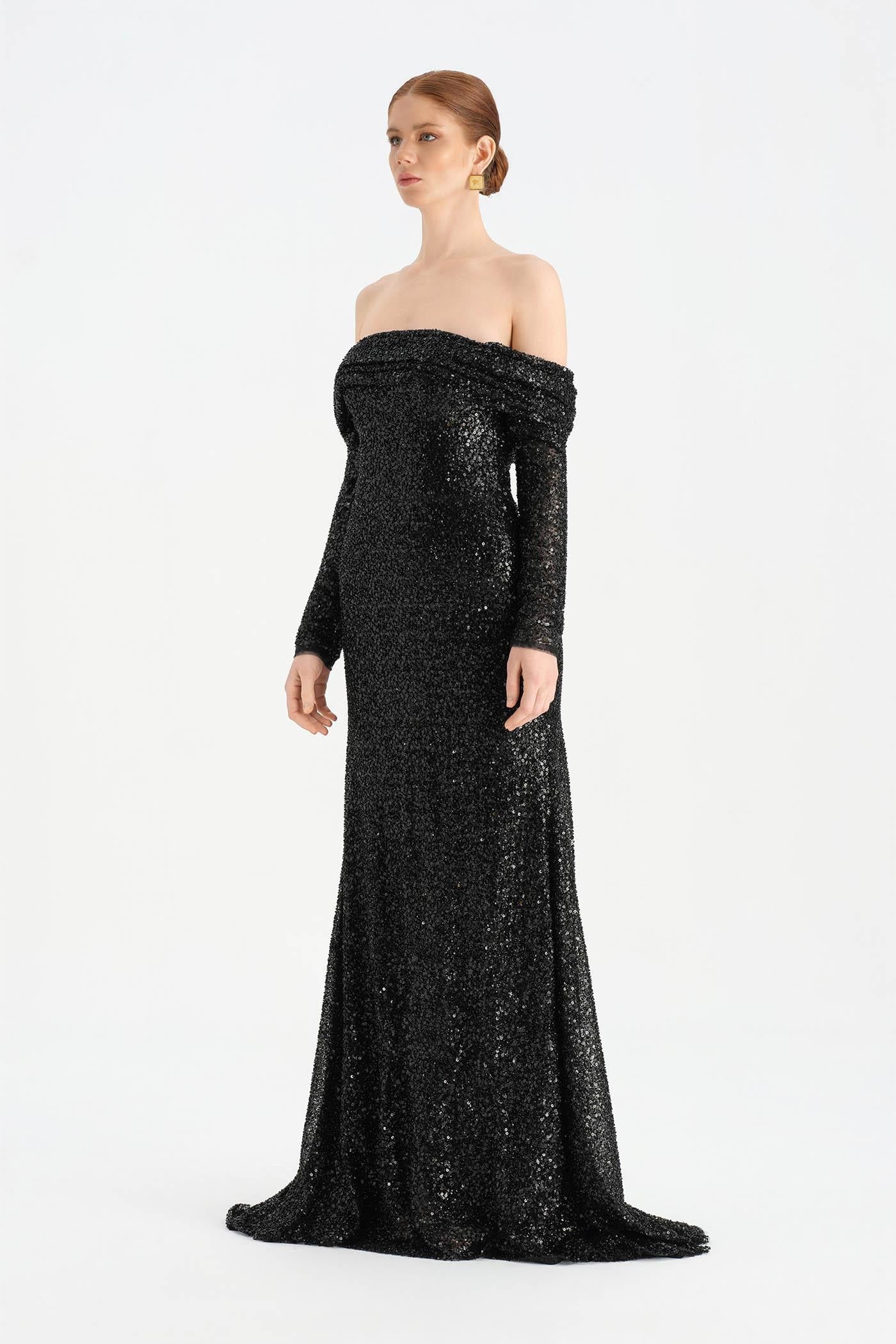 Strapless Crystal-Embellished Evening Dress - 26051C