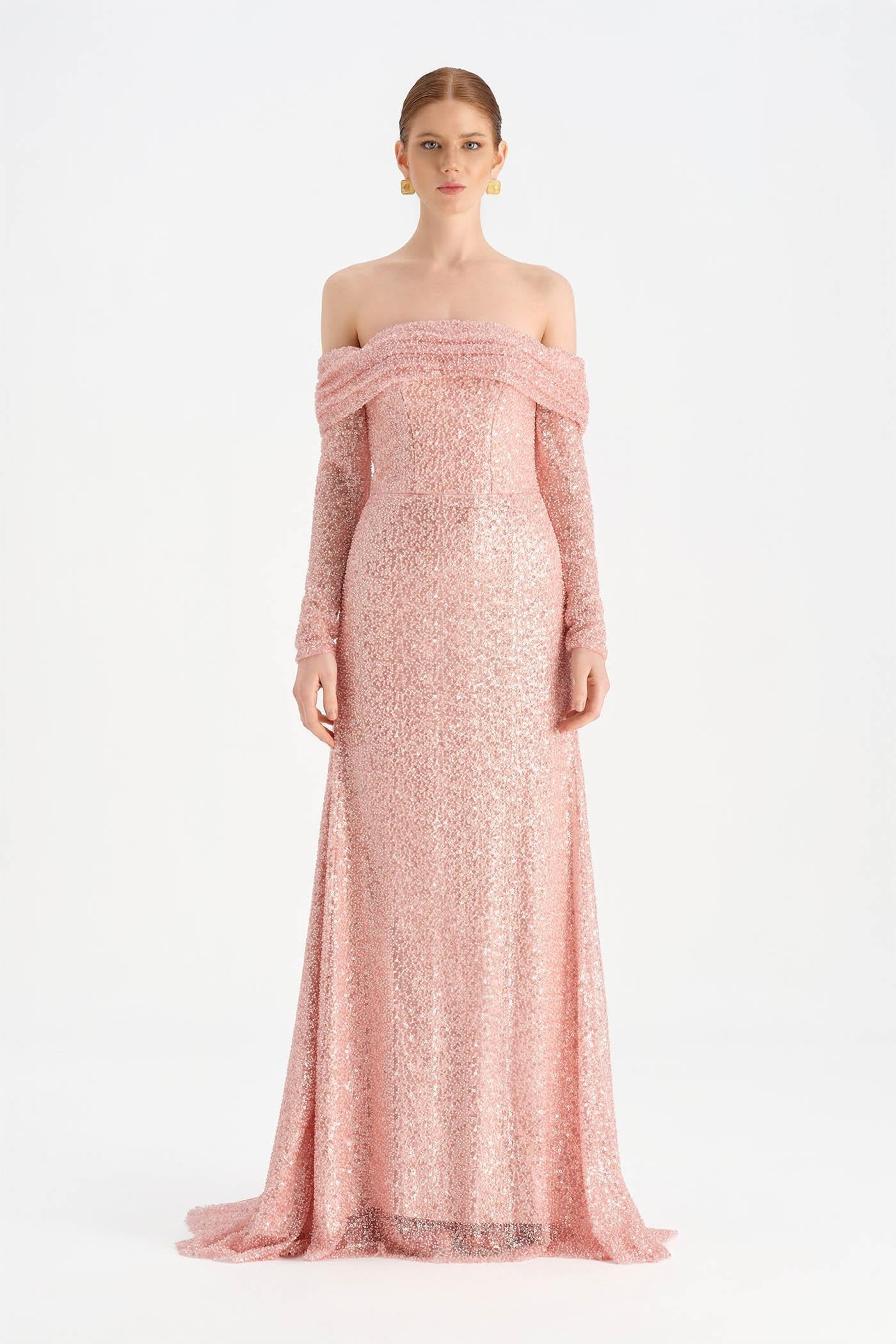 Strapless Crystal-Embellished Evening Dress - 26051C