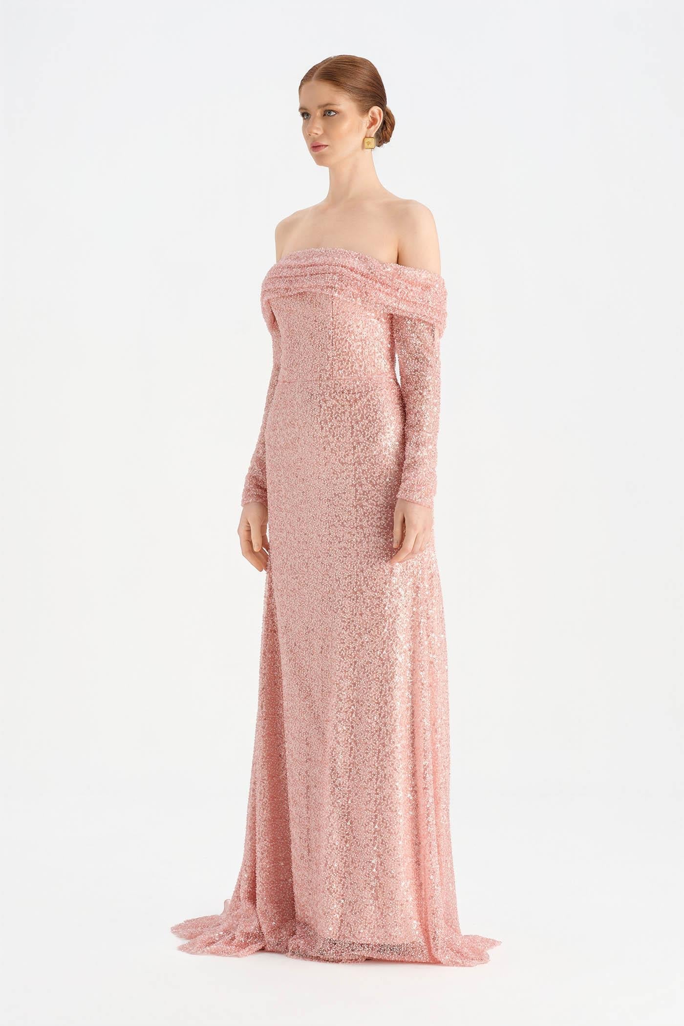 Strapless Crystal-Embellished Evening Dress - 26051C