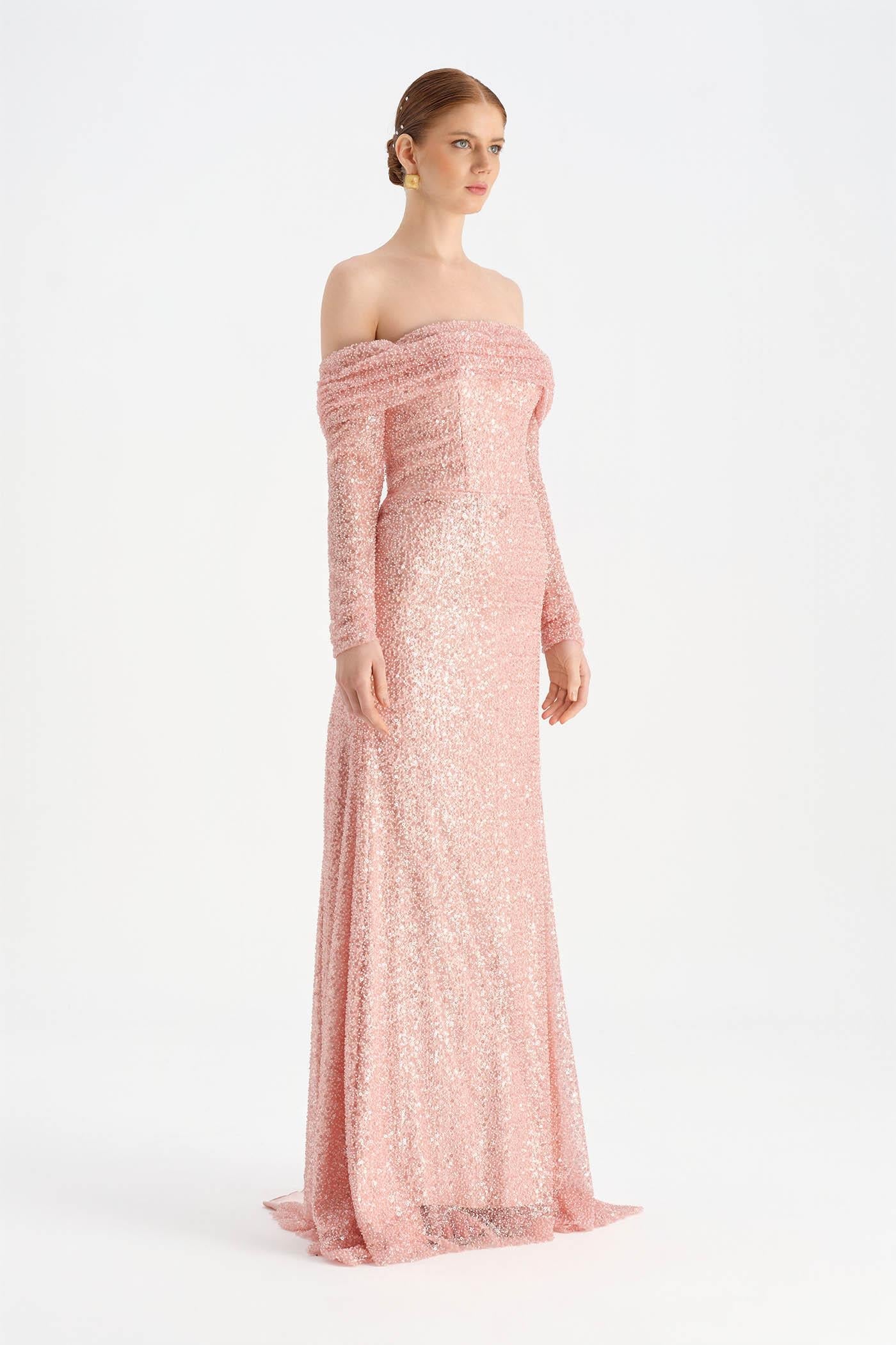 Strapless Crystal-Embellished Evening Dress - 26051C