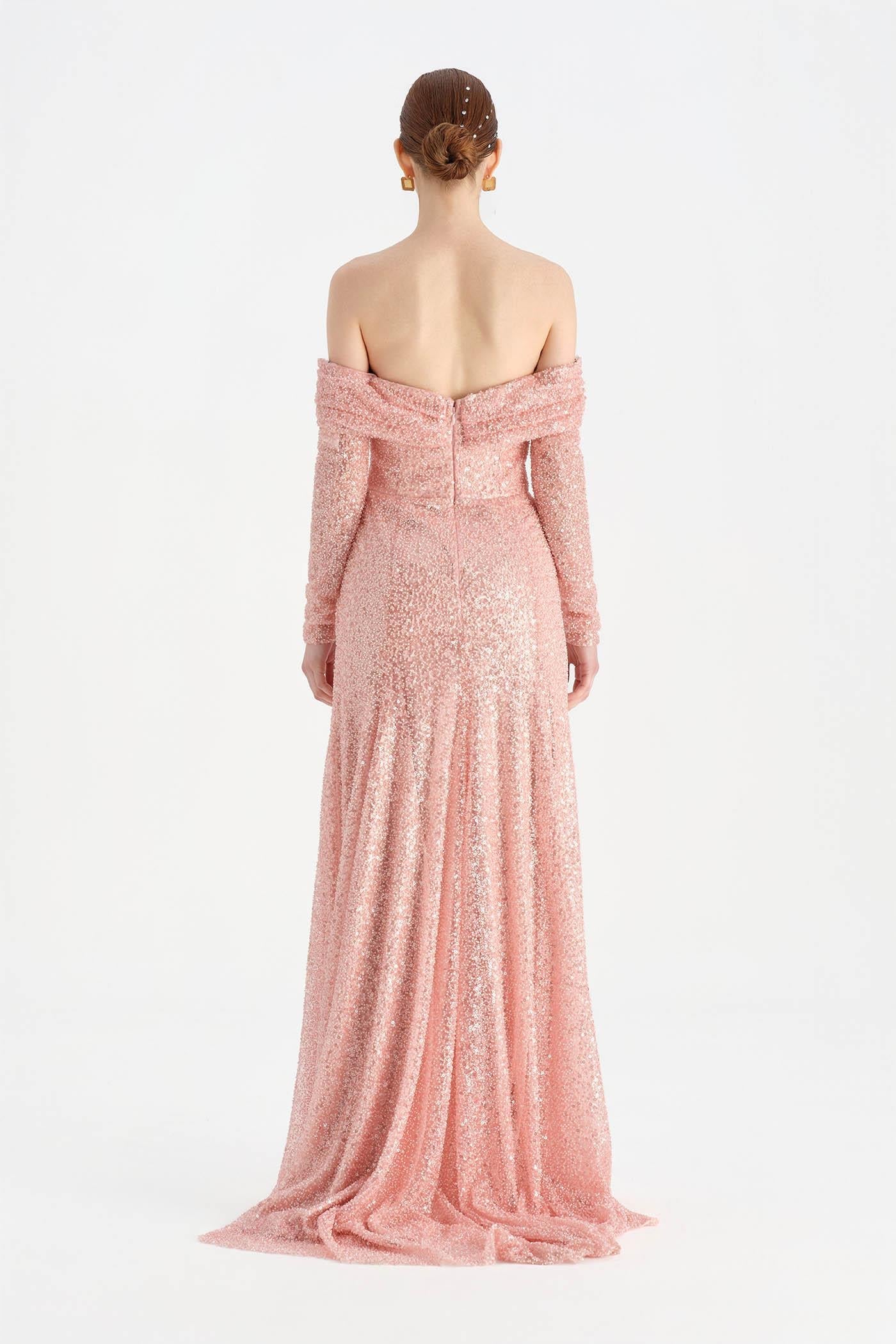 Strapless Crystal-Embellished Evening Dress - 26051C